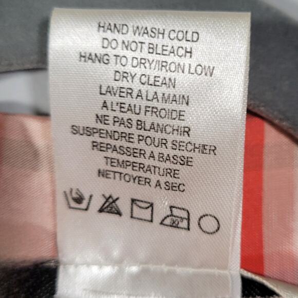 Vintage Tall Girl Silk Blouse 18 Red White Plaid Boxy Top 3/4 Sleeve - Picture 4 of 8